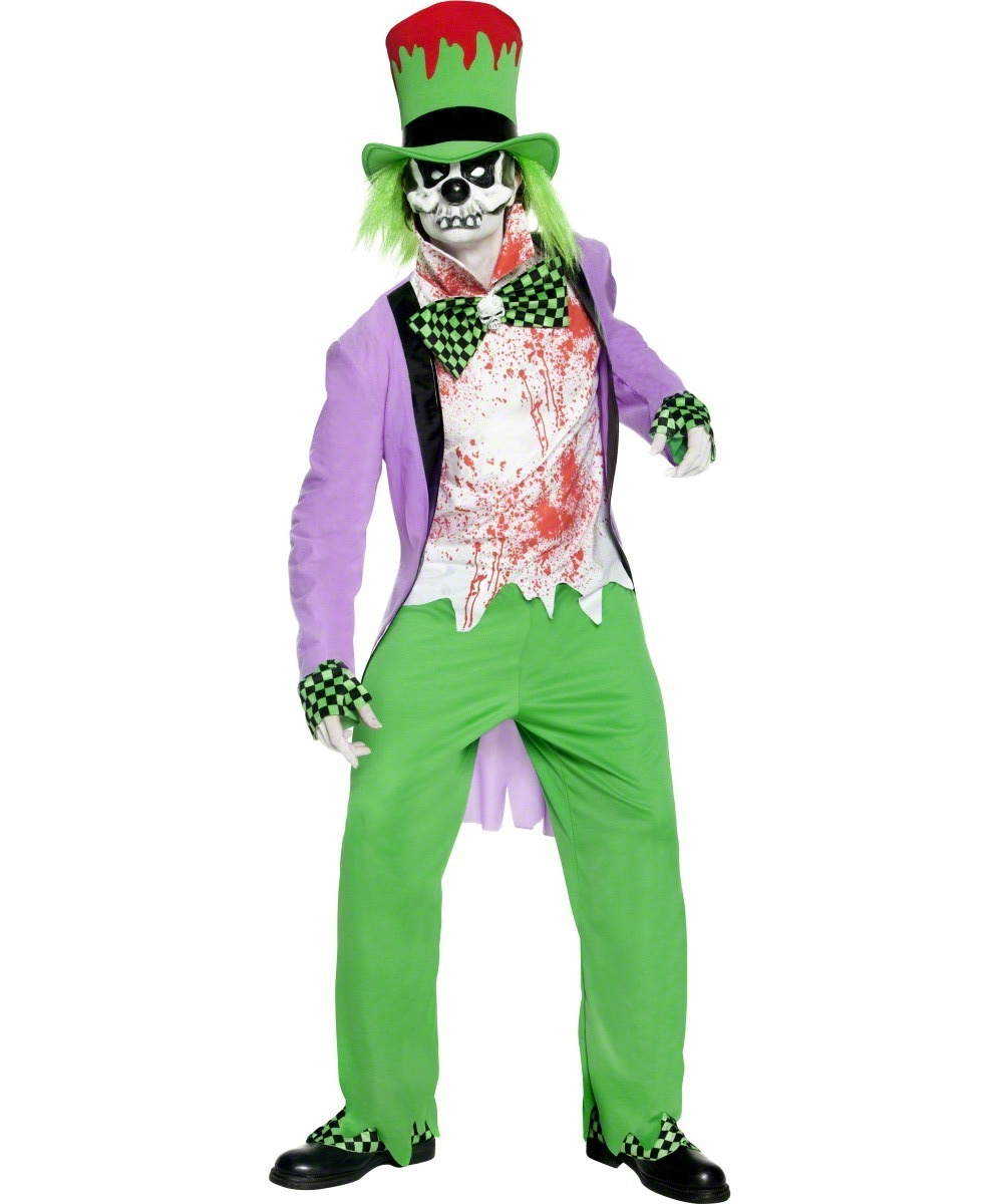 Teuflischer Clown-Kostüm Erwachsene Halloween