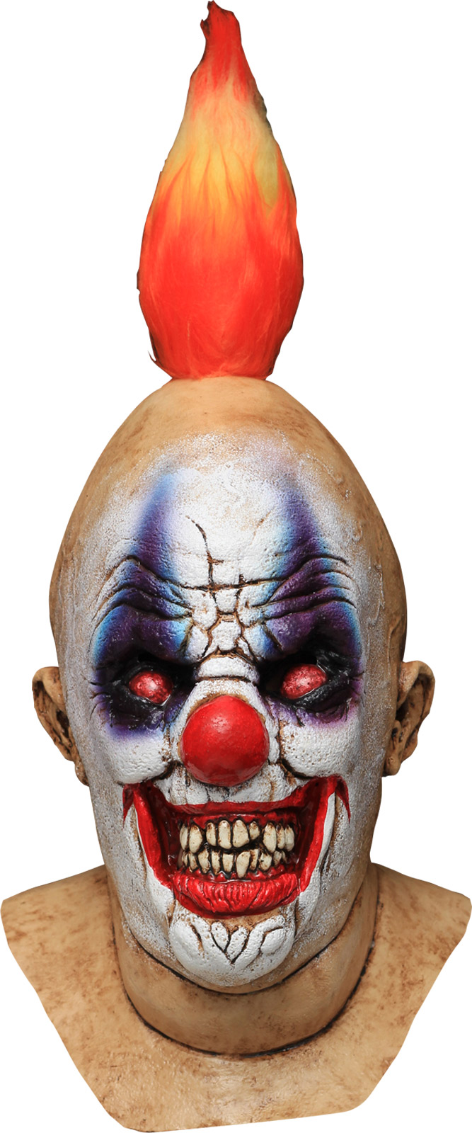 Squancho der Clown Maske Horror Halloween Kostümaccessoire hautfarben-bunt