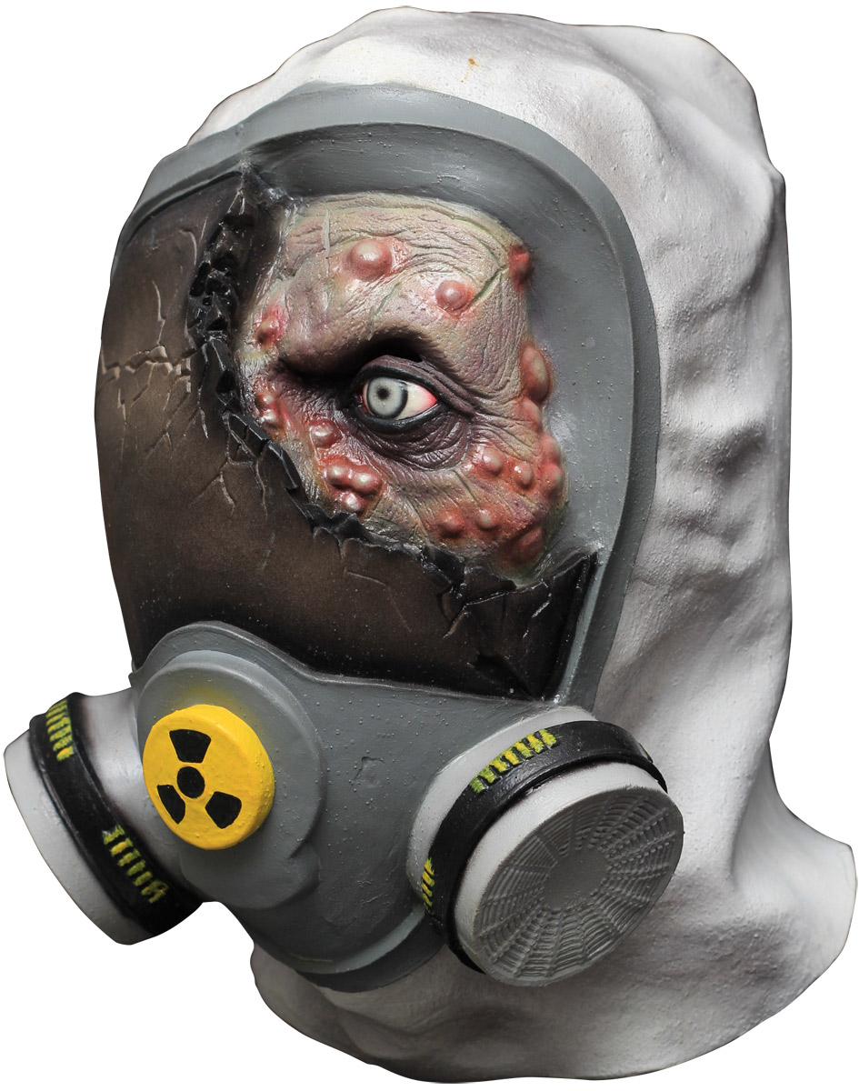 Maske Zombie Giftgas für Erwachsene - Hand bemalt