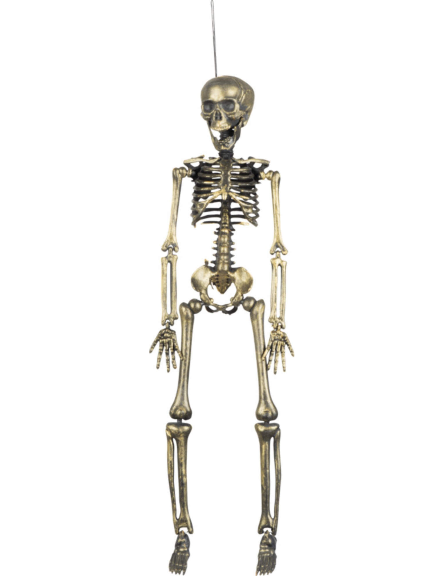 Hängedekoration Goldenes Skelett 42 cm Halloween beige