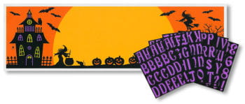 Halloween Banner mit Buchstaben