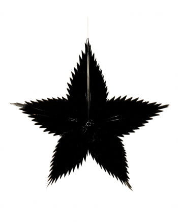 Spitzschnitt Stern schwarz 65cm