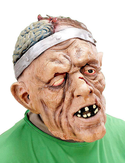 Offenes Gehirn Maske Zombie-Patient bunt