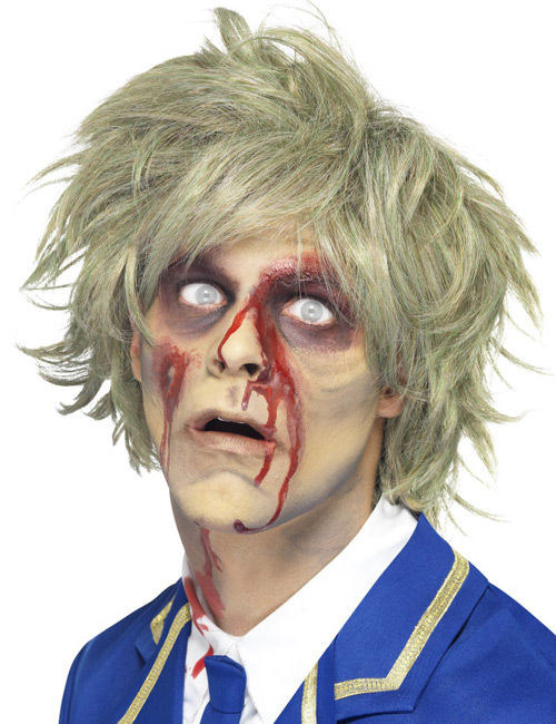 Zombie Kurzhaar-Perücke blond