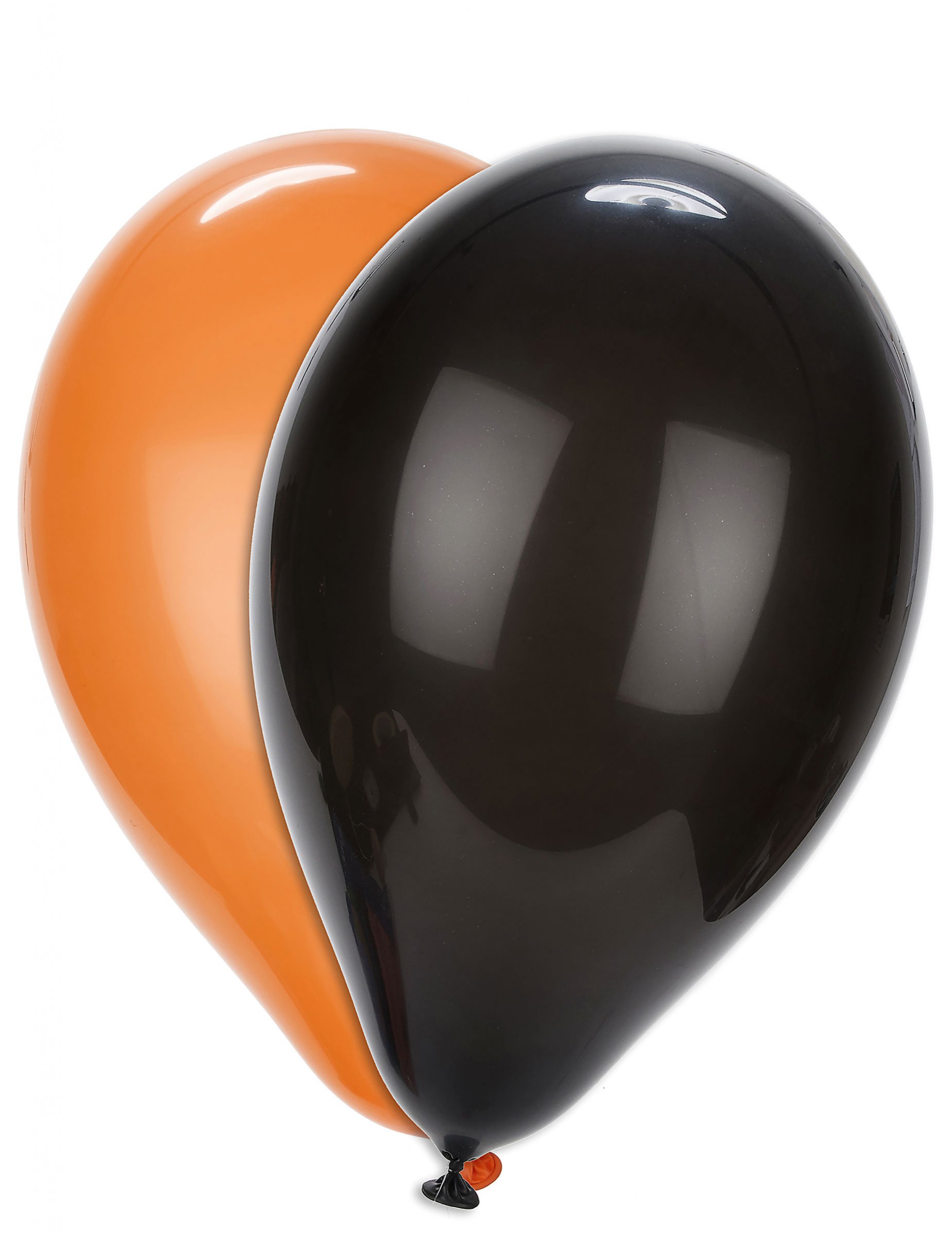Halloween-Luftballons Partydeko 100 Stück orange-schwarz