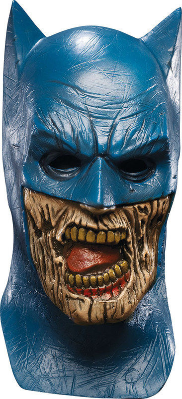 Zombie Batman Maske - Blackest Night Lizenzartikel Halloween blau-beige