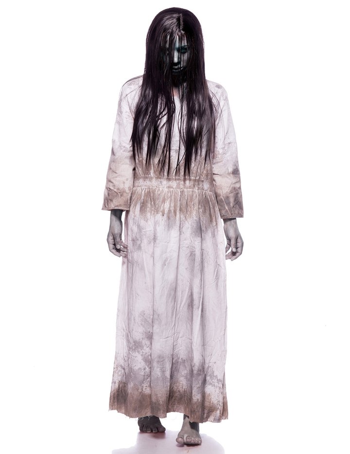 Halloween Kostüm Creepy TV Girl 80123 - Horror Kostüme von Mask Paradise