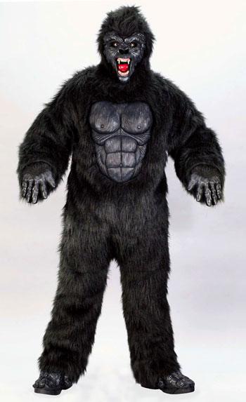Schwarzes Gorilla Kostüm