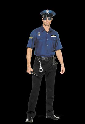 US Cop Kostümset
