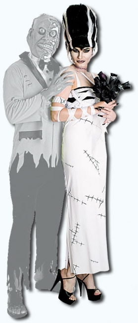 Hochzeitskleid von Frankensteins Braut Gr. L