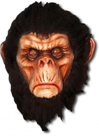 Böser Schimpanse Maske braun