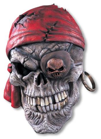 Piraten Schädel Latexmaske