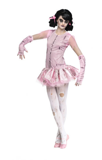 Zombie Ballerina Mädchenkostüm