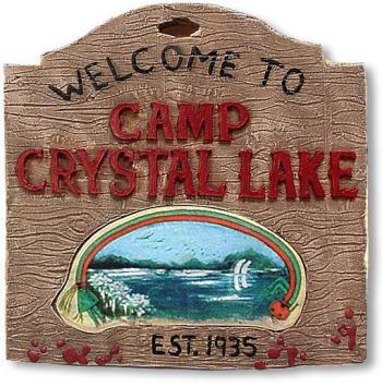 Camp Crystal Lake Schild