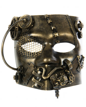 Goldene Steampunk Bauta Maske