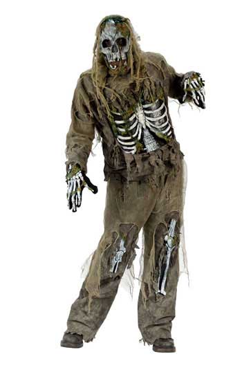 Skeleton Zombie 3D Deluxe Kostüm