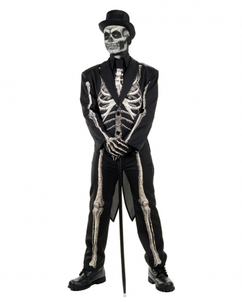Skelett Frack Kostüm Anzug