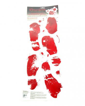 Blutige Schuhabdrücke Sticker Set