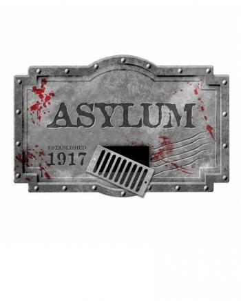Großes Asylum Dekoschild
