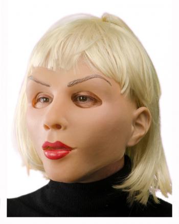 Realistische Frauenmaske mit Kurzhaar