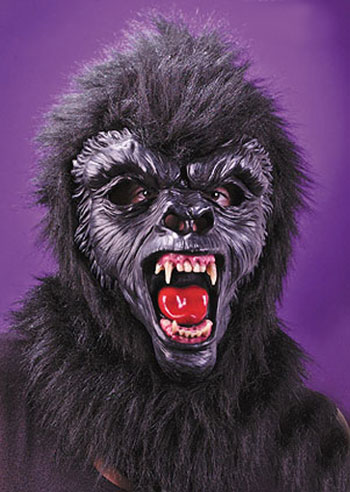 Gorilla Maske Schwarz