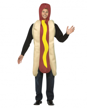 Kostüm Hot Dog mit Senf