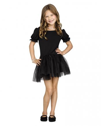Schwarzes Petticoat-Kleid für Mädchen
