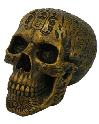 Skull mit Hieroglyphen