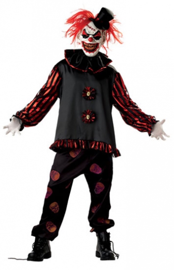Horror Clown Kostüm mit Maske