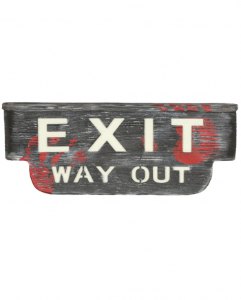 Exit Party Schild mit Sound & Licht