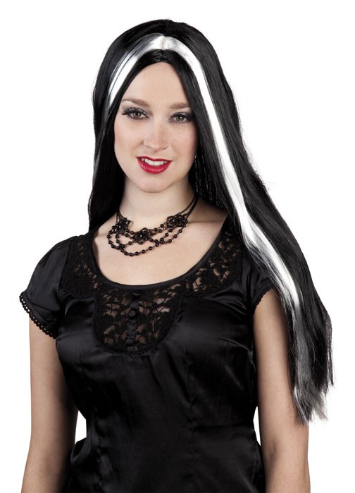 Esmeralda Halloween Perücke schwarz-weiß